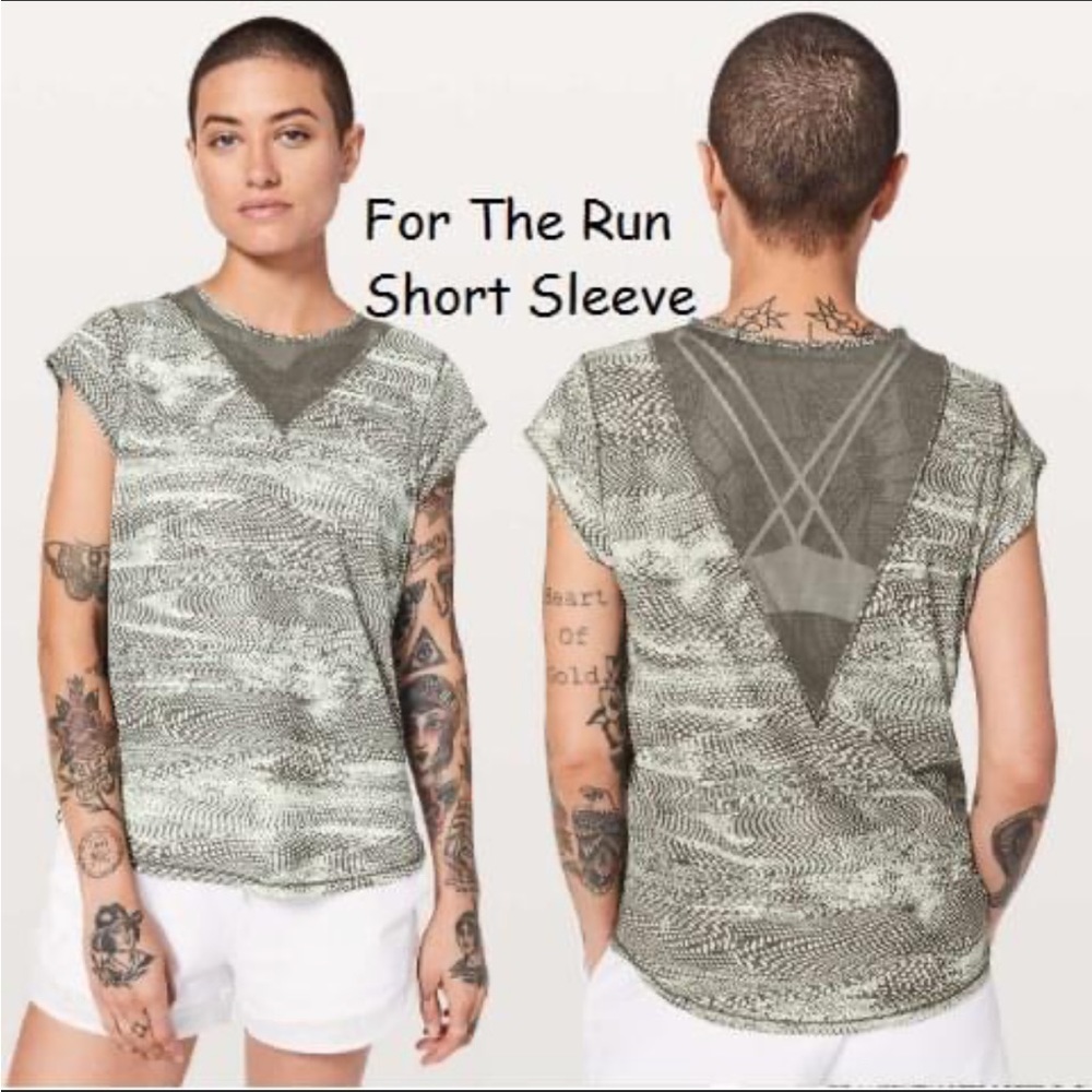 Lululemon For The Run Short Sleeves